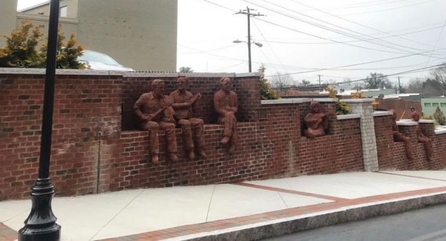 Whittling Wall, Mount Airy, NC - Streetscape