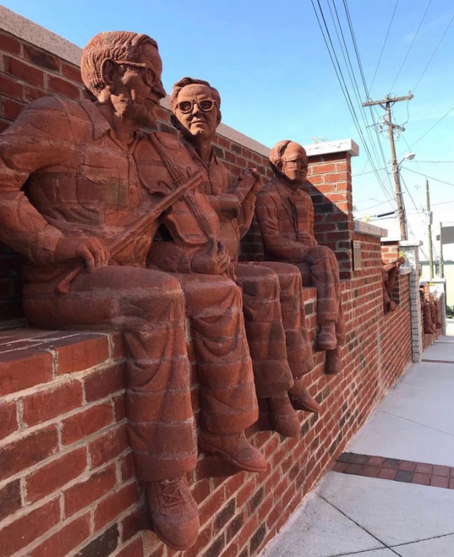 Whittling Wall, Mount Airy, NC - Streetscape