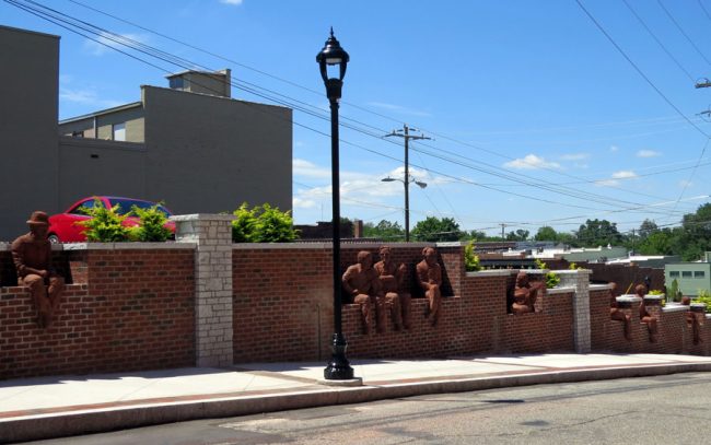 Whittling Wall, Mount Airy, NC - Streetscape